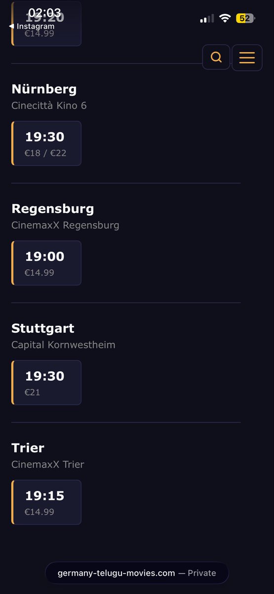 uganda_2121's tweet image. All major shows across germany has been opened #UstaadBhagatSingh 
Book your tickets 🎫  germany-telugu-movies.com
@3REALMSEnt  @Tejuholicc2 @PkfcGermany @likith004 
Munich and Dresden shows will be added by tomorrow evening.
#USB