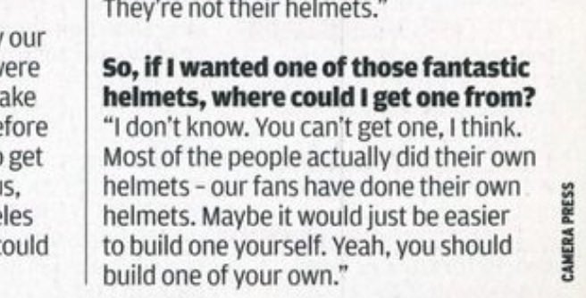 Why the hell is Daft Punk’s copyright team suddenly going after fanmade merch? They’ve never done that before and it’s weird and hypocritical considering Daft Punk themselves used to make fanmade tshirts of bands and Guy encouraged fans to make their own helmets and stuff