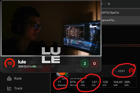 Legit player who queued against us on Faceit with 77 matches. After a ...