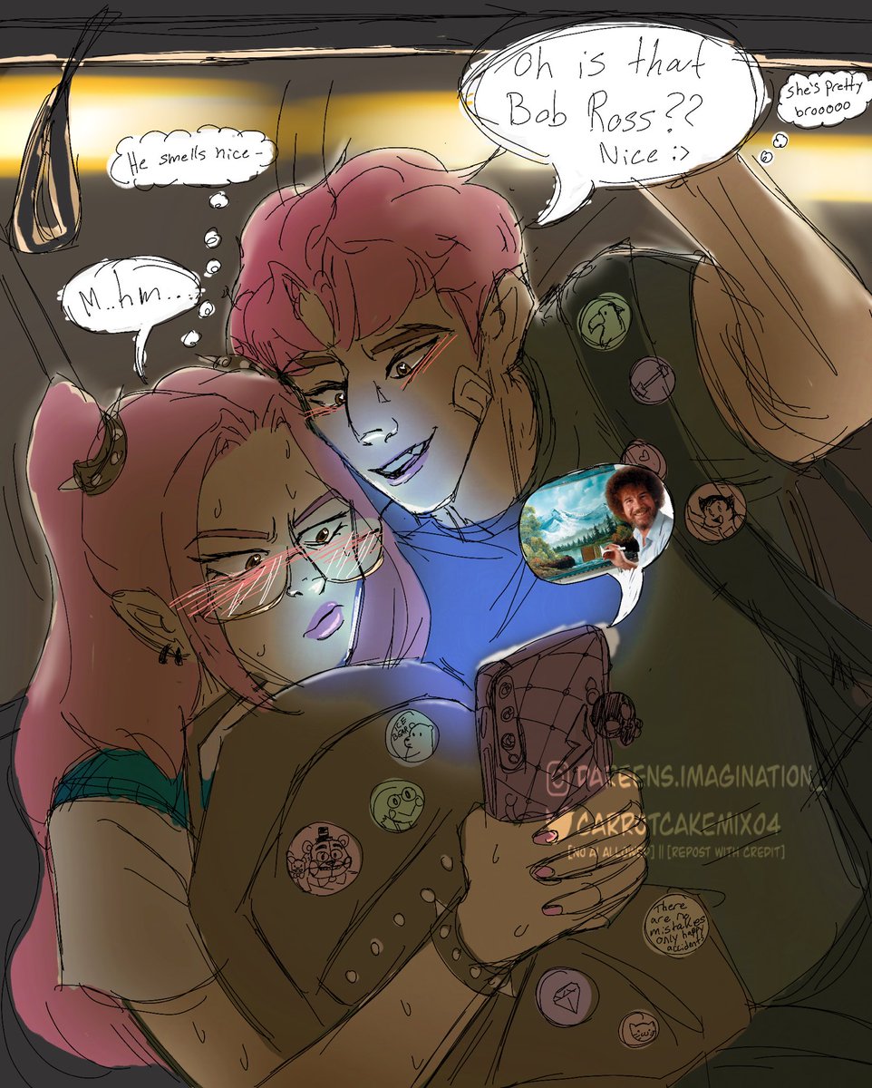 Loser teens in the subway #mirabby