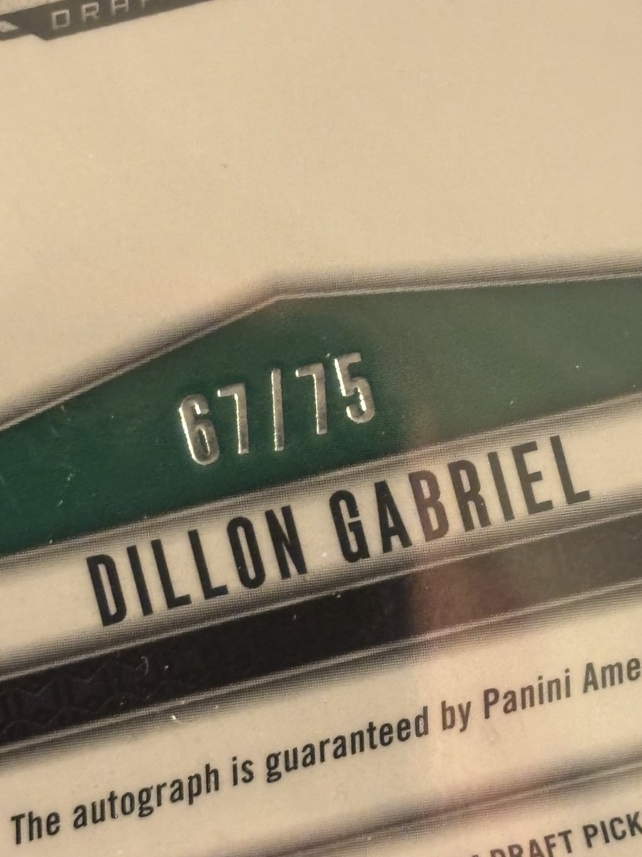 This is the 2nd low number Gabriel auto I’ve pulled. And as a <a href="/Browns/">Cleveland Browns</a> fan I don’t know whether to hope or cry? <a href="/CardPurchaser/">Card Purchaser</a>