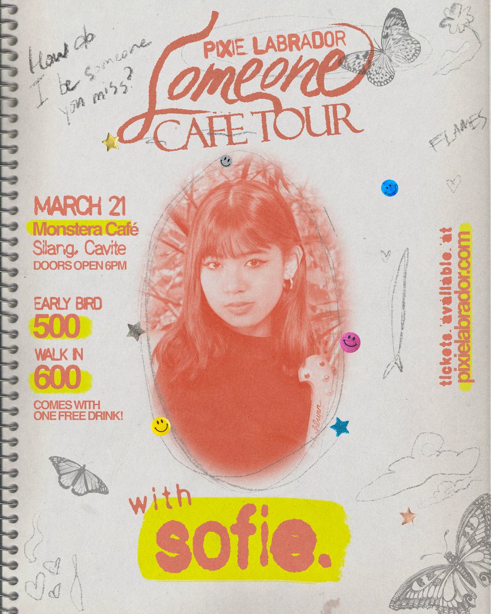 FairyFunFwee's tweet photo. SOUTHIE FRIENDS!! Tour is coming to Cavite next 🥰🌸🦋 Super excited to host an all-women lineup with Leanne &amp; Naara, Aia De Leon of Imago, and sofie. !! ❤️‍🔥

Tix come with a free drink. 🙂‍↕️ Taralets!!

🎟️ pixielabrador(dot)com https://t.co/Vdq3snb5aB