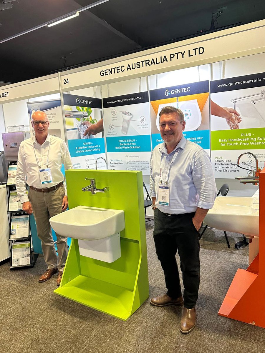 GentecAustralia's tweet photo. Thank you to everyone who visited us at the IHEA 2026. It was a pleasure connecting with healthcare engineers, facility managers &amp; industry professionals, &amp; having thoughtful discussions around water delivery, basin design &amp; infection control in clinical environments. https://t.co/emCSsfFKK0