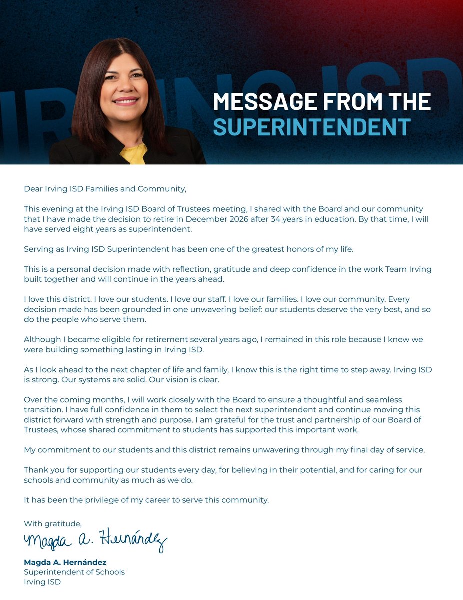 Irving ISD tweet media
