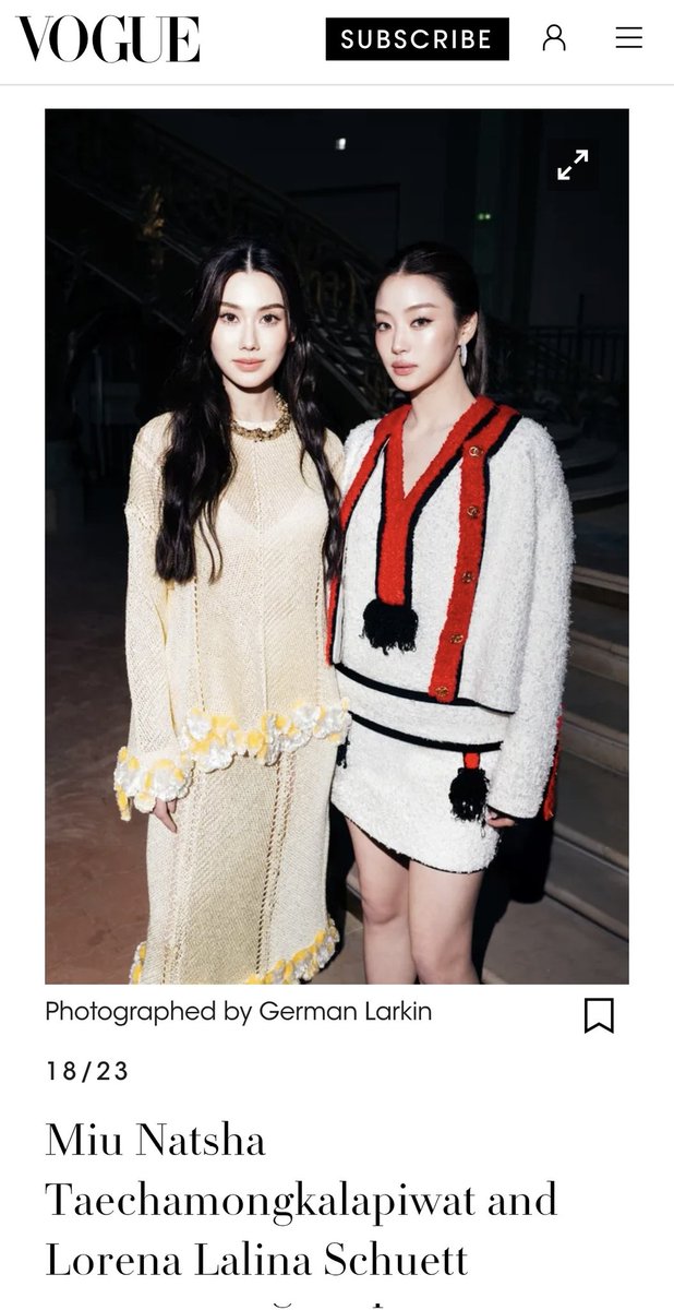Wow Vogue US 😳😳 

LENAMIU AT CHANEL PFW
#CHANELFW26xLenaMiu 
#CHANELFallWinter
