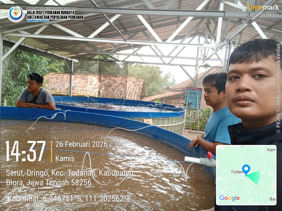 Firman_discuss's tweet photo. Kamis (26/2/2026) Luhkan Kab.Blora Muhammad Firman, melaksanakan penyampaian informasi peluang bekerjasama dengan SPPG  dan Penyampaian Teknologi pengelolaan kualitas air menggunakan probiotik jenis Bacillus https://t.co/nlXNOhMgDf