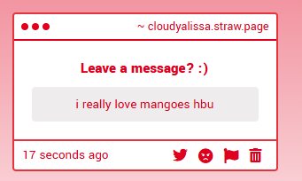 cloudyyalissa's tweet photo. yay thanks person who left me a comment on my strawpage.. and to answer your question, i have never tried a mango https://t.co/20dpPVIiB3