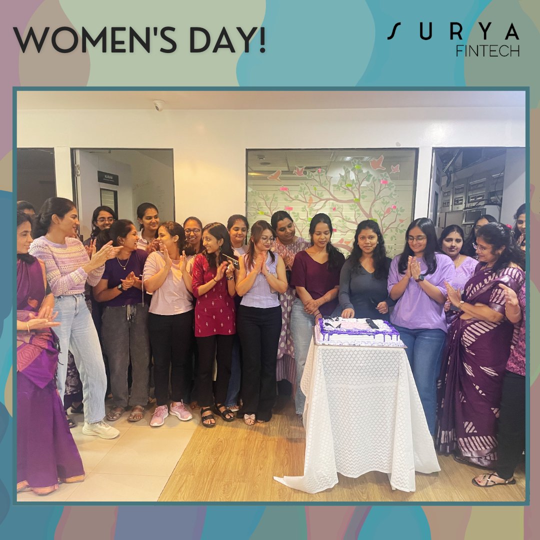 SuryaFinTech's tweet photo. Our amazing women employees celebrated International Women’s Day embracing the theme “Give to Gain.” A reminder that encouragement, mentorship, and support create powerful change. 💜

#WomensDay #GiveToGain #SuryaFintech #Celebration #Mentorship  #Change https://t.co/3aQ0Ipcqtu