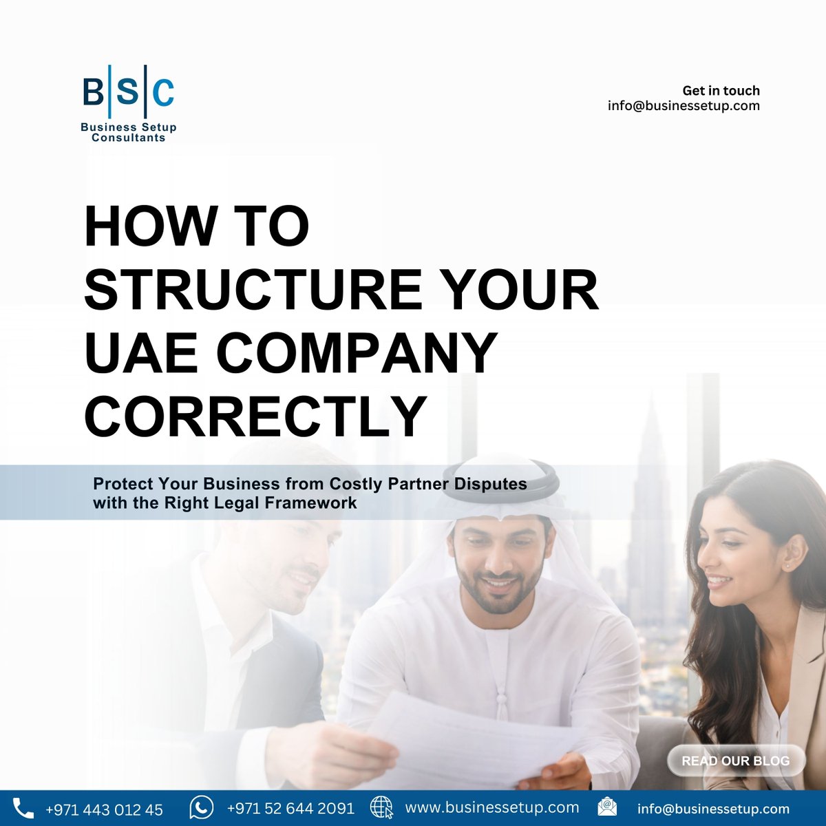 _BusinessSetup_'s tweet photo. Setting up a company in the UAE is easy; structuring it correctly is what protects your business from future partner disputes.

👉 For more details, read our blog:
https://t.co/aAufGYFFqV

#BusinessSetupUAE #DubaiBusiness #UAEBusiness #EntrepreneurUAE https://t.co/xnOQphqN7k