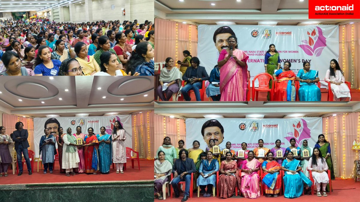 ActionAid Association, in partnership with the Tamil Nadu State Commission for Women, marked International Women’s Day by honoring eight outstanding Women Human Rights Defenders from different parts of Tamil Nadu. These leaders were presented with the Women Achiever Award in