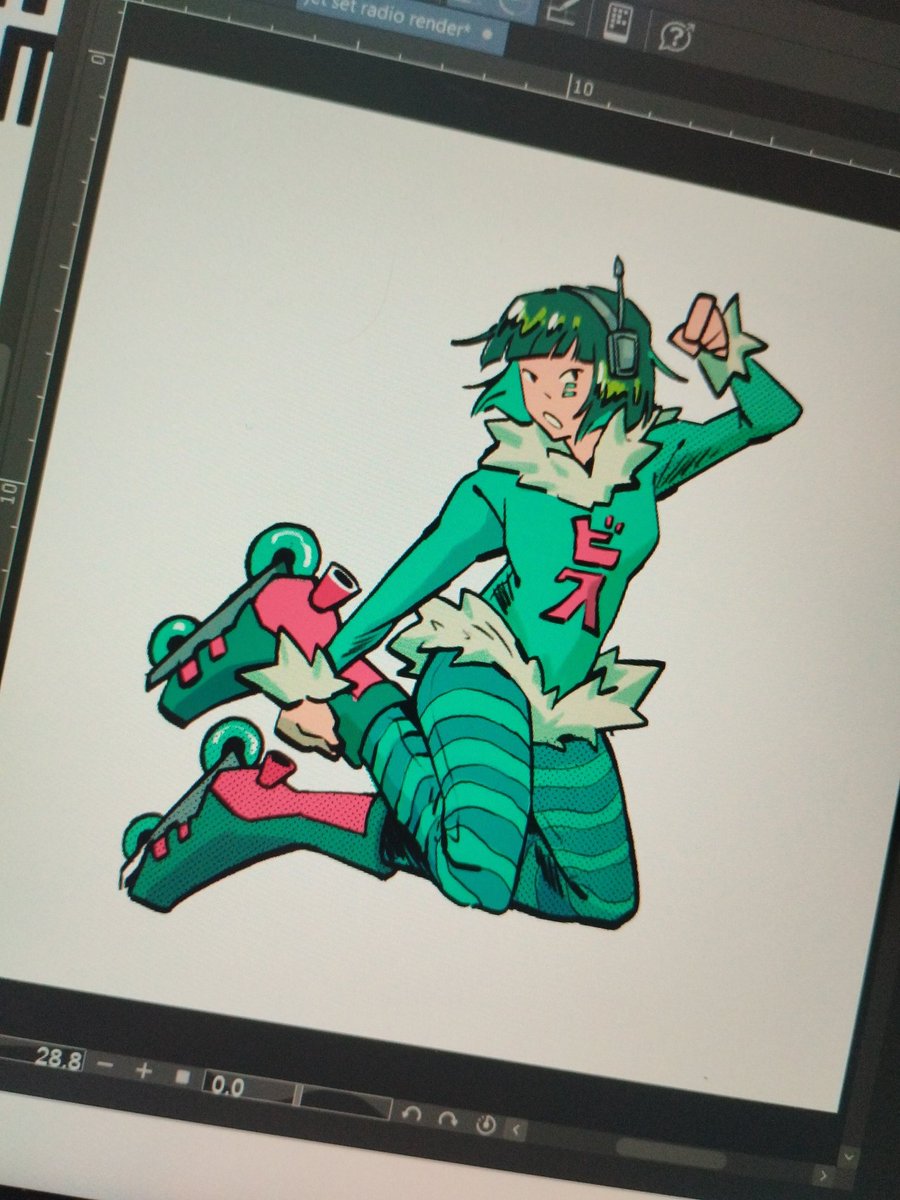 I've been playing jet set radio lately, love all the women
(Planning to turn this into a keychain/sticker)
#jetsetradio #cf22