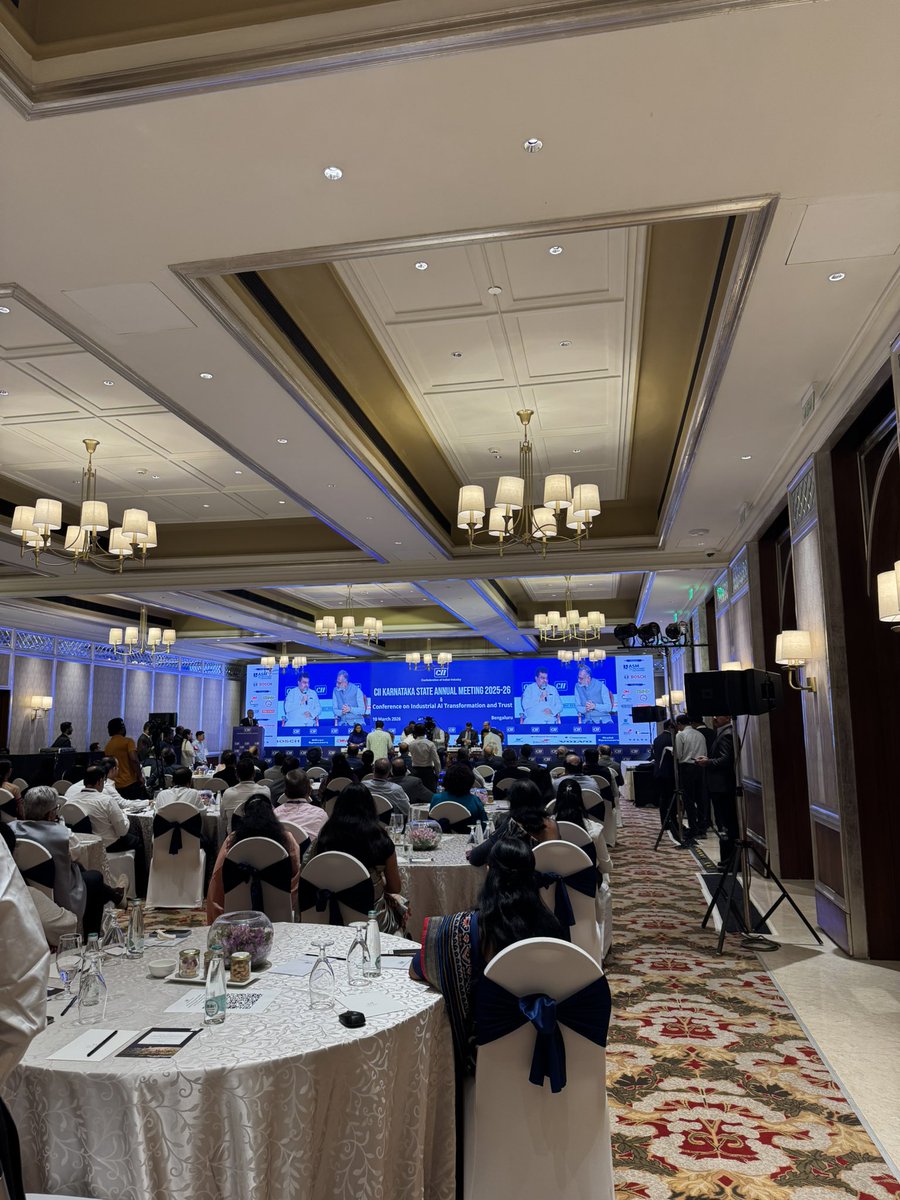 anxshoo's tweet photo. Attended an insightful conference on AI automation for industrial transformation.

Hearing the Managing Director of NVIDIA speak was a reminder that AI isn’t just about models — it’s about engines that power real business outcomes.

From operations to decision-making, the companies that learn to embed AI into workflows, not just experiment with it, will lead the next industrial shift.