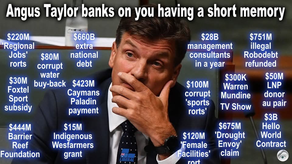 CaraMia200's tweet image. In fact,#TaylorGate’s register denies Australns transparency on his massive wealth,that we’re entitled to know!

Like #Dutton, lists a labyrinth of family trusts &amp;amp; co’s that conceal his interests.He’s been accused of so many financial scandals, odd he resists disclosure.
#auspol