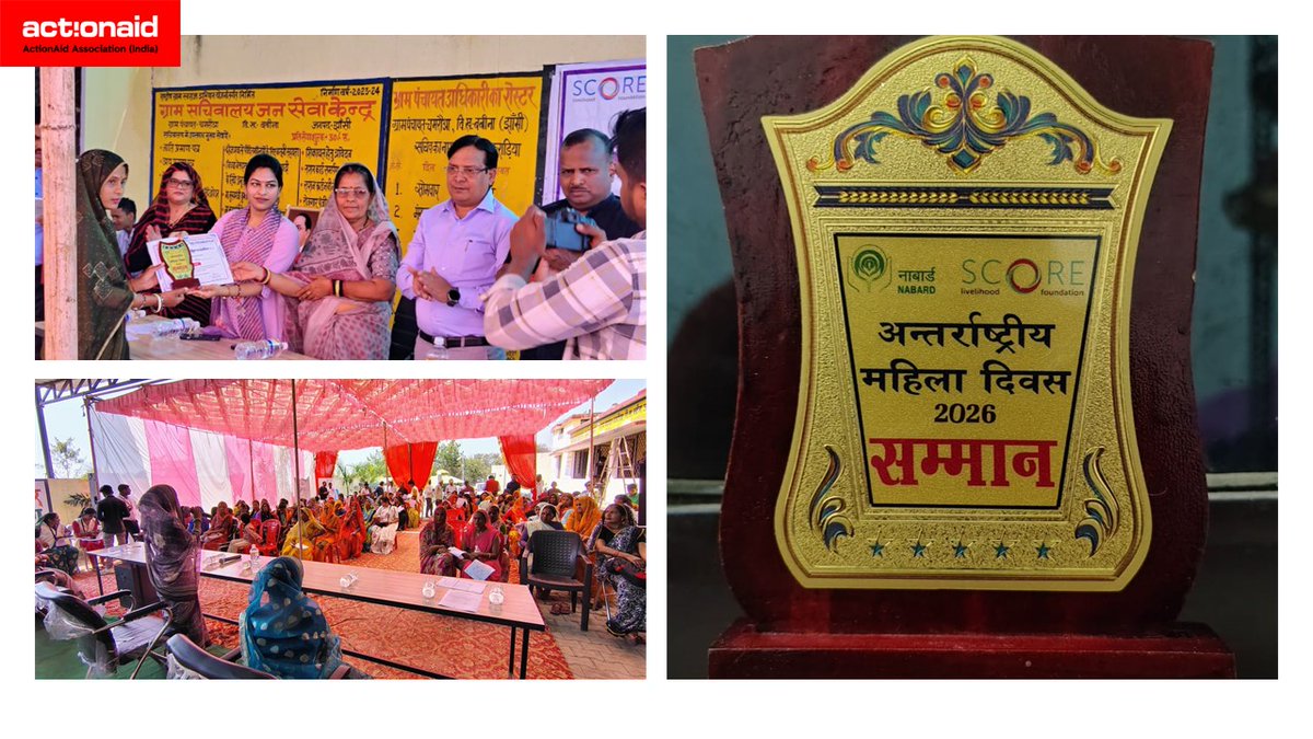 The Board of Directors of Basant, with the support of ActionAid Association, and facilitated by the District Development Officer (DDO) and NABARD in Jhansi district, Uttar Pradesh,  recognized individuals for their exceptional work in promoting livelihood opportunities for women.