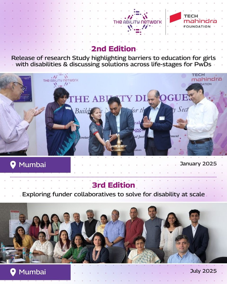 techmahindracsr's tweet image. The Ability Dialogues have been bringing together #Disability experts, government institutions, civil society organisations, persons with disabilities and allies to share experiences, learn from one another, and move the conversation on disability inclusion forward for the past