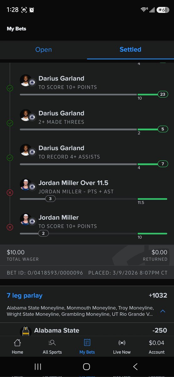 Why Jordan Miller 😭 "A $10 -> $7000 Parlay is about to hit, don't play him anymore" type energy