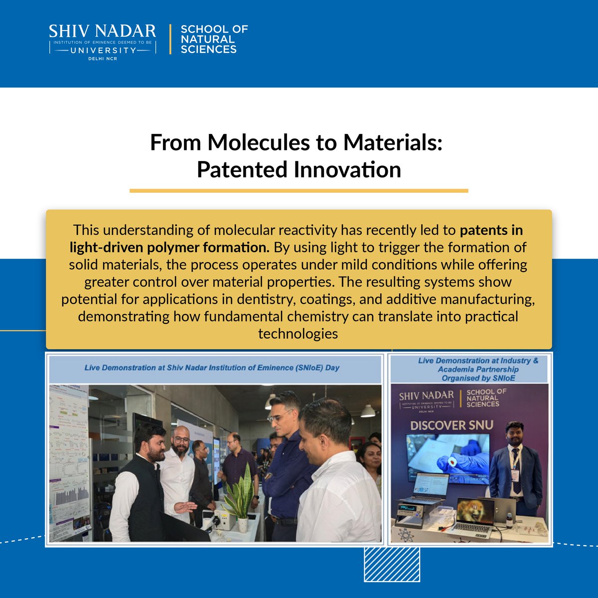 School of Natural Sciences, Shiv Nadar University tweet media