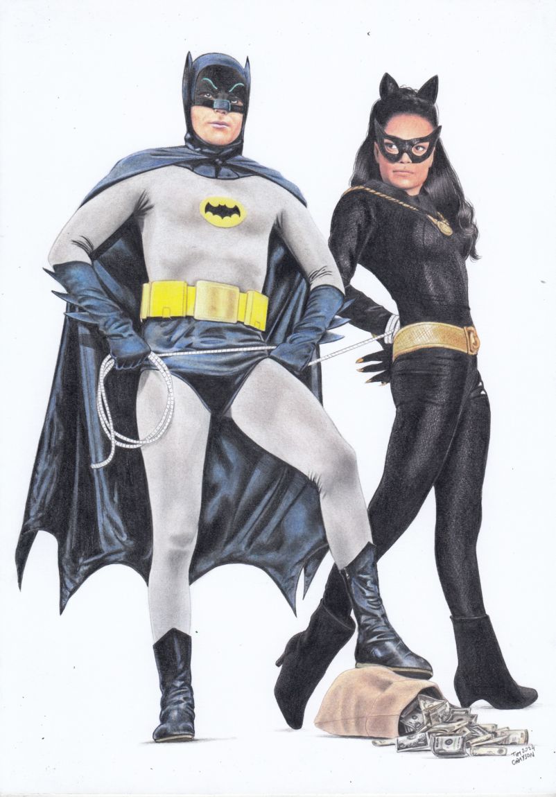 My pencils drawing  Batman and catwoman

Tools: pencils, graphite, airbrush

#batman #batman66 #catwoman #catwoman66 #batmantvshow #batmantvseries1966 #fanart #pinup #artist #art #draw #drawingart #illustration #instaart #portrait #originalart #myart