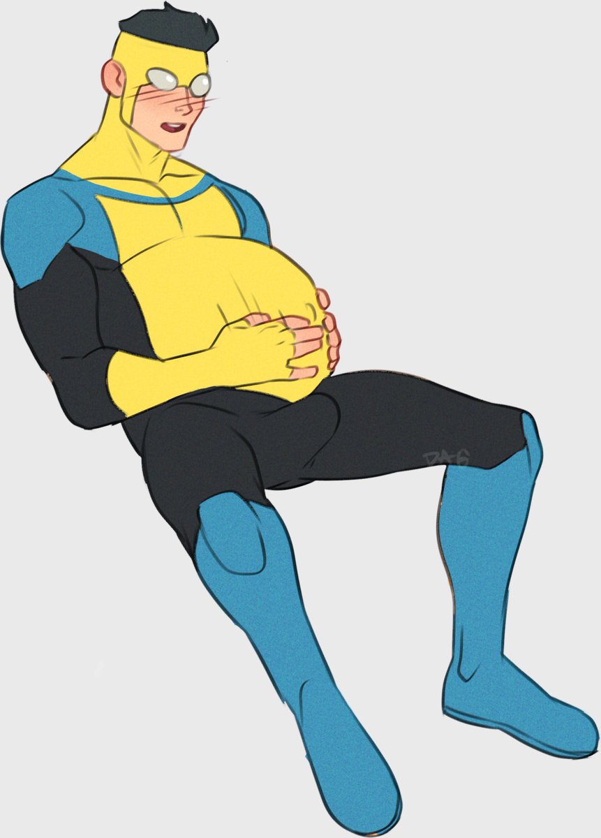 James_The_Tum's tweet photo. As we get closer to Invincible Season 4 I figured it was time to share some art done by the talented @DarkandGoofy Give them some love if you can!

Pregnancy has Mark feeling some sort of way 😏
 #mpreg #INVINCIBLE #nsfw https://t.co/J6d0ZHpECG