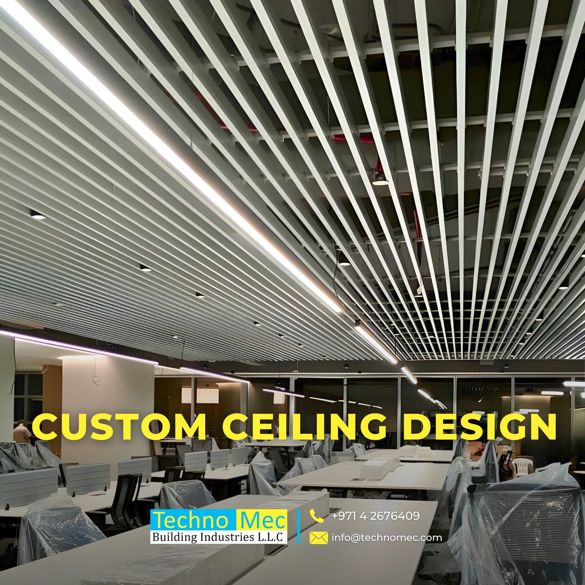 TechnomecL71390's tweet image. Strong lines. Smart design. Striking impact.

Get in touch to discuss your ceiling project
📞 +971 4 2676409
📩 info@technomec.com

.

#BaffleCeiling #ArchitecturalCeilings #CommercialInteriorDesign #CeilingSolutions #Technomec