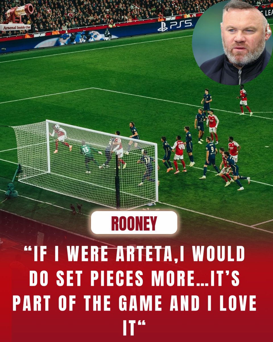 Arsenalin_out's tweet photo. Wayne Rooney is Loving Arsenal’s Set Piece Trick https://t.co/iNNGaeLob1