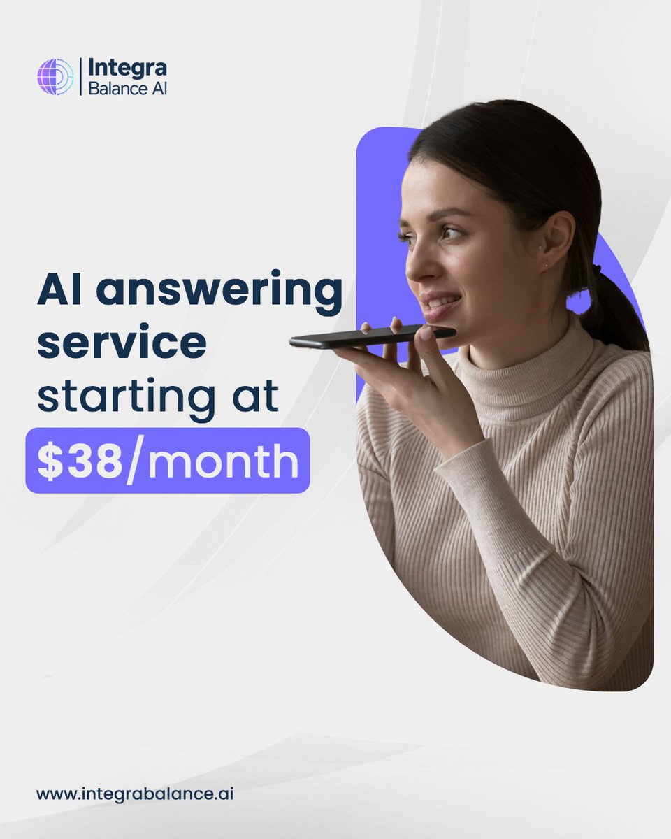 IntegraBalance's tweet photo. “Sorry, I was in a meeting…”
How many leads slip away because nobody answered?

Integra Balance AI answers every call professionally — 24/7.

Starting at $38/month.

Never miss a lead:
https://t.co/lX3JaV0sBj
#AI #BusinessAutomation #AccountingFirms #AIReceptionist https://t.co/mIw2agQBJg