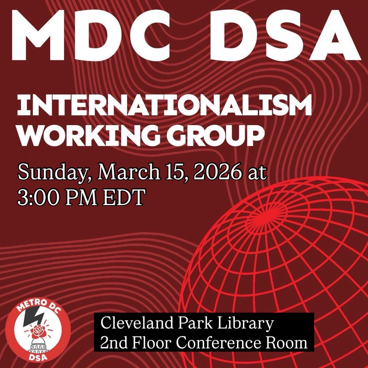 Metro DC DSA Internationalism tweet media