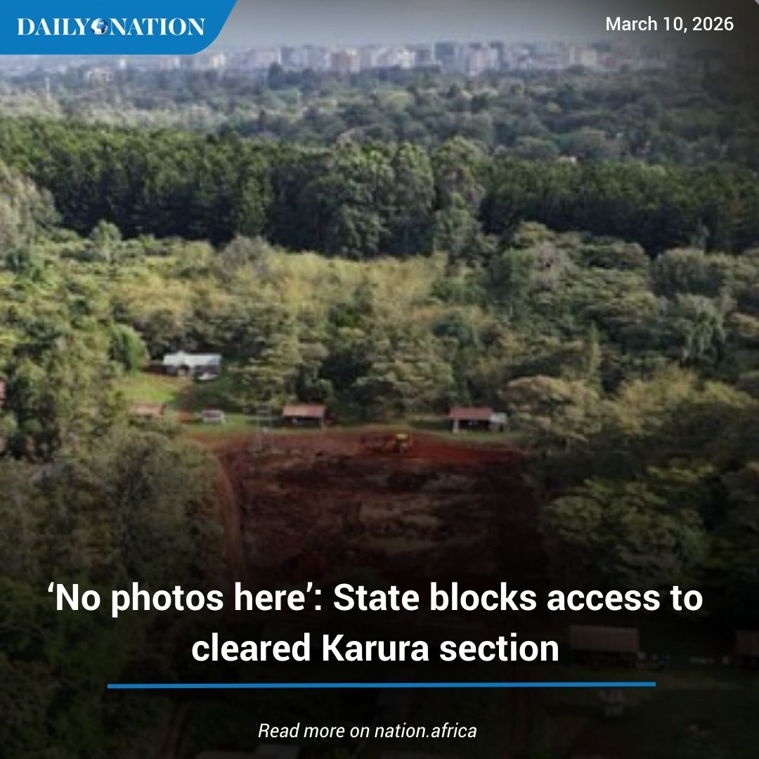 NationAfrica's tweet photo. Following alarm bells raised by Friends of Karura Forest (FKF), which jointly manages the green space with the government, the Nation can confirm that a series of undisclosed activities have reportedly been taking place since February 21, 2026, under tight security.

The conservation group says the operations appear to be conducted discreetly and away from public scrutiny, raising questions about what exactly is happening within the protected area. #Earthwise https://t.co/25A5xgdnsM