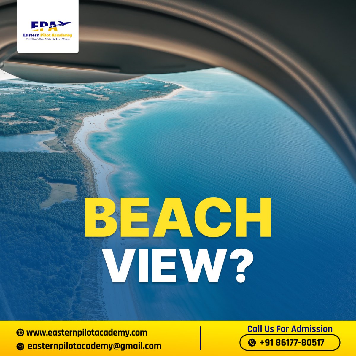 DipikaD53082215's tweet image. ✈️ 𝐓𝐚𝐤𝐞 𝐨𝐟𝐟, 𝐞𝐦𝐛𝐫𝐚𝐜𝐞 𝐭𝐡𝐞 𝐯𝐢𝐞𝐰. ✈️
Train today. Fly tomorrow. 🌍🚀

🎓 Admissions Open — 𝐄𝐧𝐫𝐨𝐥𝐥 𝐍𝐨𝐰

📞+91 86177 80517
🌐easternpilotacademy.com
.
.
#pilotcareer #AviationDreams #futurecaptain #flyhigh #easternpilotacademy #aviationcareer #pilotlife