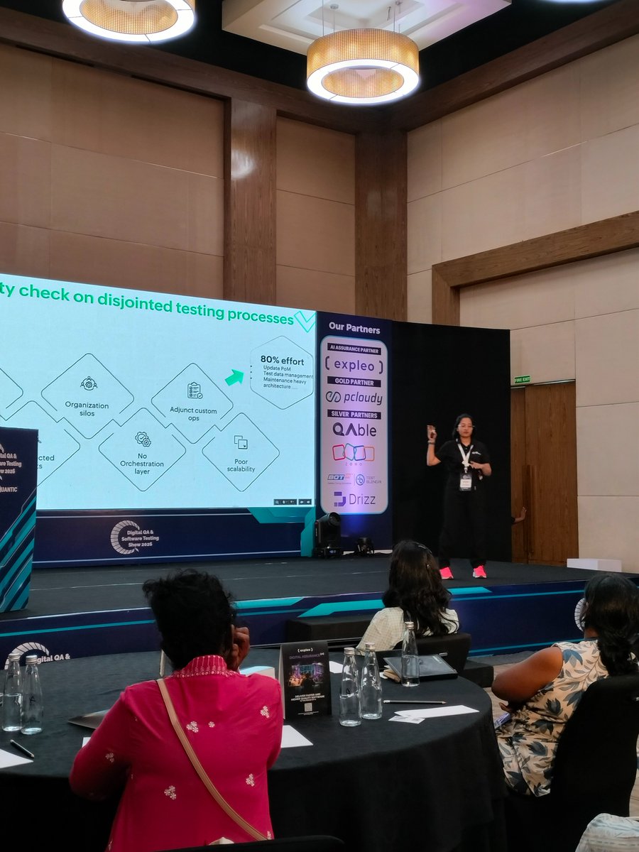 ZohoQEngine's tweet photo. We had a wonderful time connecting with the QA community at the Digital QA &amp; Software Testing Show hosted by @QuanticIndia, exchanging insights on modern test automation, and showcasing how Zoho QEngine is helping teams streamline their testing workflows. https://t.co/9VNbyURfCv