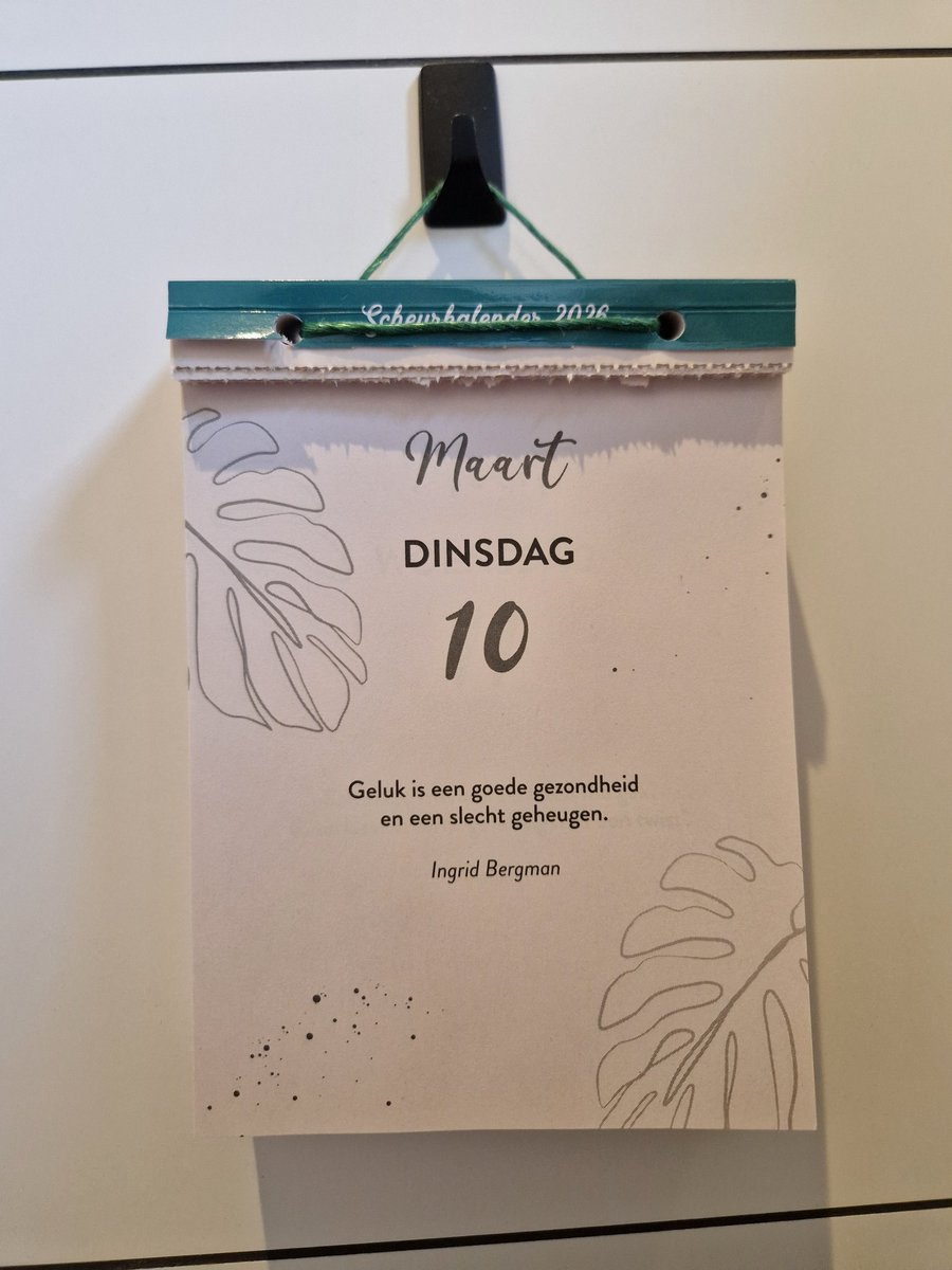 Ik heb een spreuken kalender 😁