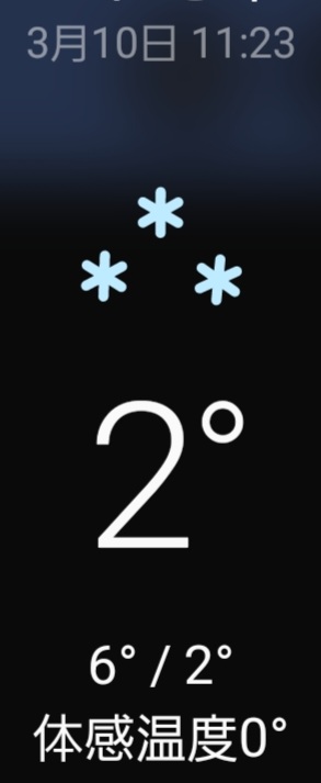 雪マーク…🤔❄