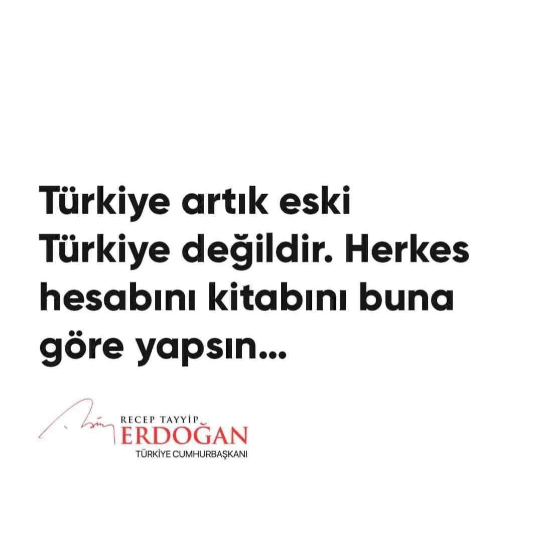 AhmetYaptrm's tweet photo. Cumhurbaşkanımız Sn. Recep Tayyip Erdoğan’ın da vurguladığı gibi; güçlü liderliği, bağımsız duruşu ve kararlı adımlarıyla Türkiye artık eski Türkiye değil.

Milletiyle birlikte büyüyen, sözünü dünyaya duyuran ve kendi yolunu kendi çizen bir Türkiye var.

Recep Tayyip Erdoğan https://t.co/PXkFsJEVDw