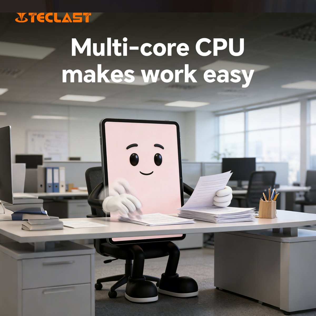 TeclastOfficial's tweet image. When your tablet can’t keep up with your to-do list… 📷
Teclast’s multi-core CPU is the hero! 📷
📷 Zip through spreadsheets, calls, and apps—no lag, no stress.
📷 Your sidekick for stress-free workdays.
#Teclast #Tablet #Tech #MultiCore #WorkLifeBalance