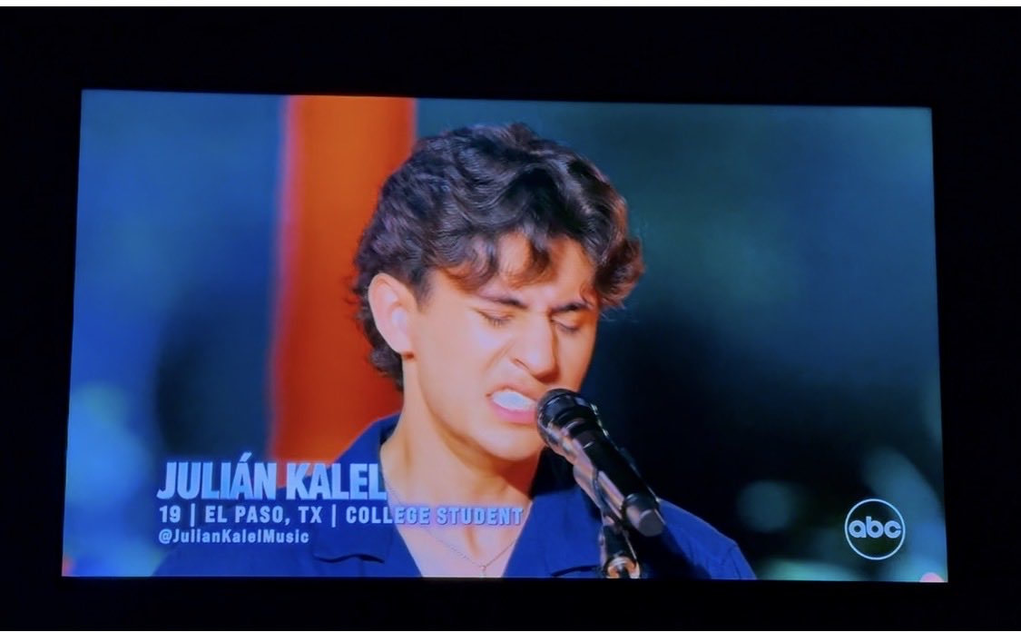 MoralesA_TISD's tweet photo. @Juliankalelmusic Proud to see El Paso talent shining on the national stage! 🎤✨
Cheering for our very own Julian Kalel as he represents the Borderland on American Idol.
Let’s show him some love and support! 👏
#ElPasoProud #AmericanIdol #BorderlandTalent https://t.co/WzNEiWOJmU