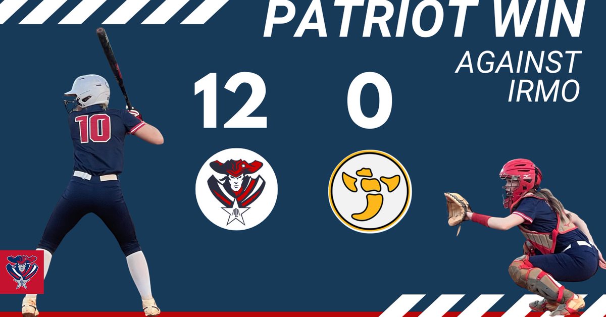 AlaSoftball's tweet photo. Patriots take the WIN in the 5th against Irmo! 12:0 💥
Here we go, Ladies!!! https://t.co/RwWQ4q4h8C