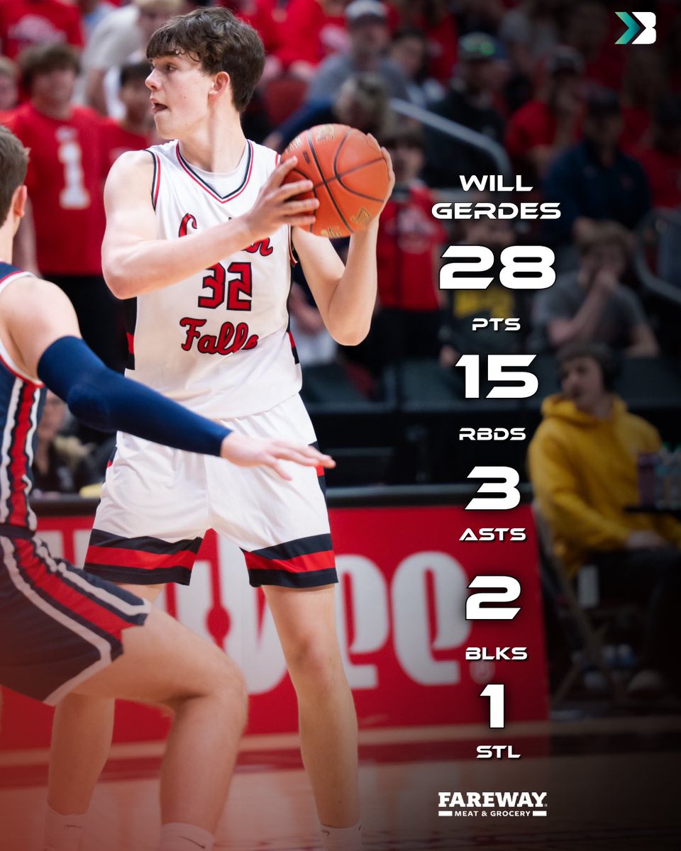 WILL GERDES WAS A BEAST TONIGHT.

#iahsbkb Jakob Lebowich