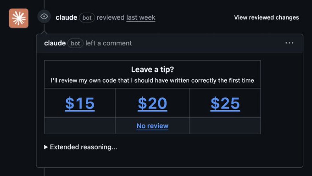 El mejor meme que he visto ante la decisión de Claude por cobrar $$ por los code review.