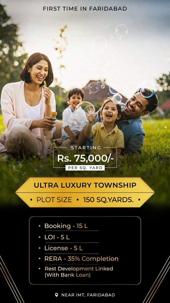 propertynonstop's tweet photo. ULTRA LUXURY TOWNSHIP – SECTOR 110, FARIDABAD 
Experience a **premium lifestyle with luxury, comfort &amp; future-ready living* in one of Faridabad’s most promising township developments.
 #GodMorningTuesday #RealEstate #LuxuryLiving https://t.co/yZ7lskDl8F