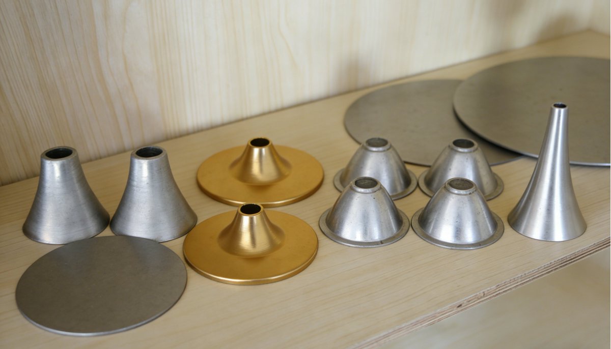 WaltonSpun's tweet image. Look at this part—it wasn't cast or welded. Our machines "stretched" a flat disk into this complex shape in minutes. 
Hard to believe? Ask us how it’s done in the comments! 💬
#MetalSpinning #Engineering #TechInnovation #ComplexMachining #Machining