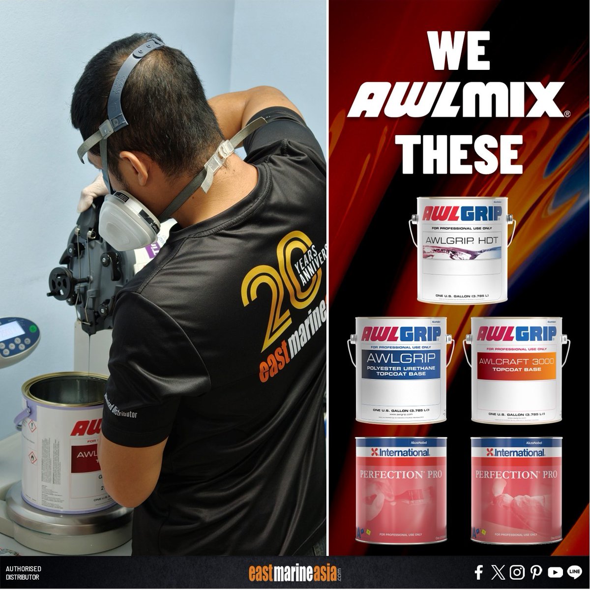 eastmarineasia's tweet photo. YOU CHOOSE, WE MIX
WE #AWLMIX THE COLOUR HERE
#AwlgripHDT #Awlgrip #Awlcraft3000 #PerfectionPro
Got a favourite colour?  Let us quote it for you.

#EastMarineAsia https://t.co/7sVTr6cot6