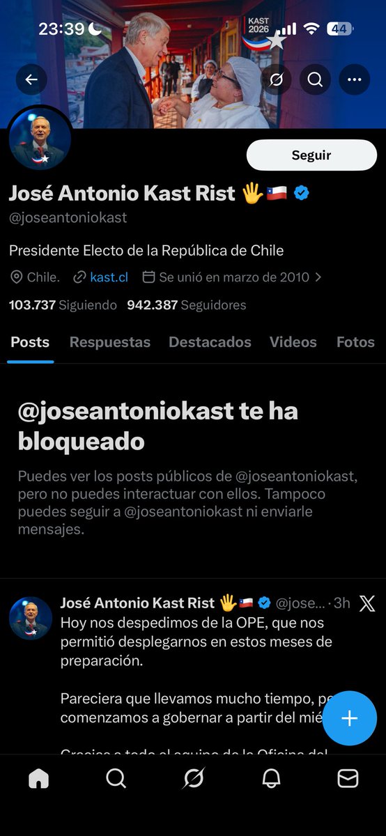 TamaMunoz's tweet photo. Desbloquéame poh
@joseantoniokast https://t.co/ZO7A5e3bVy