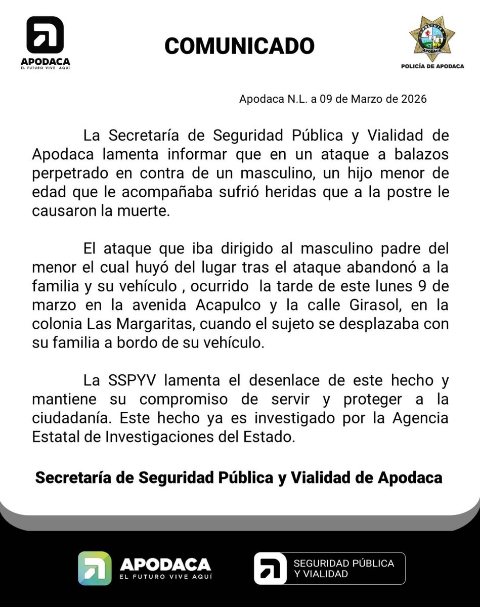 Policía de Apodaca tweet media