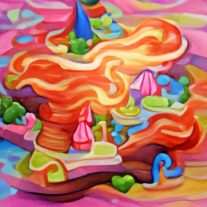 AerodynColor's tweet photo. Art of the Day! "ISLAND ON FLAME by AeroDyn". Buy at: https://t.co/R2O37ymsIk https://t.co/8j0dMlihCf