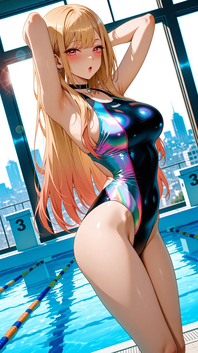 NCocomachi's tweet photo. #ランチタイムの競泳水着 ✨
Lunch-time competitive swimsuit ✨

SFW illustration #MarinKitagawa https://t.co/O8SdCFMMa4