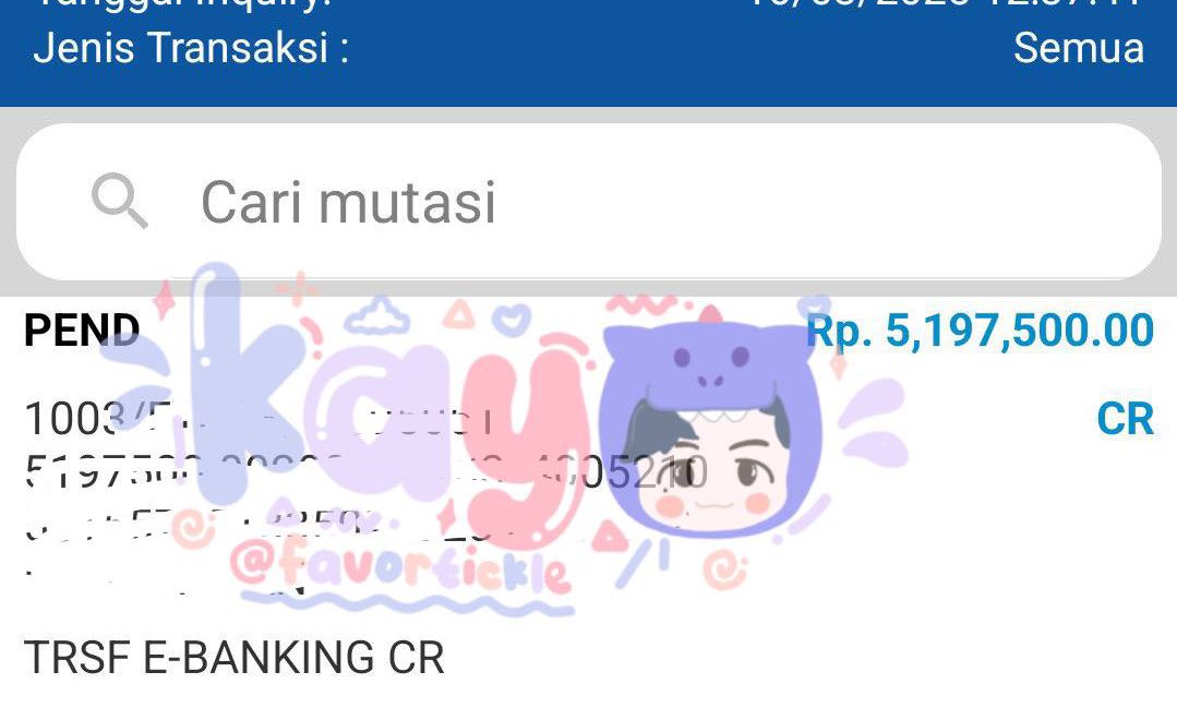 َkay || JOKI PINJOL FEE AKHIR tweet media