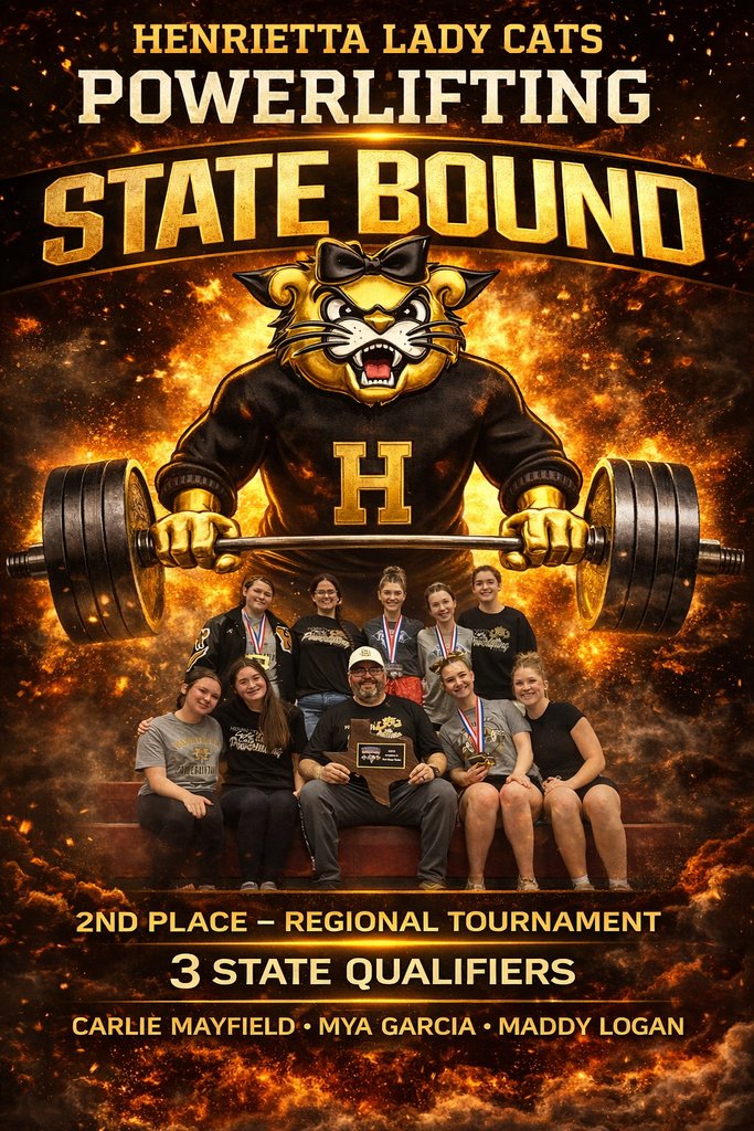 Congrats to our Girls Powerlifting State Qualifiers — Carlie Mayfield, Mya Garcia, and Maddy Logan!

We are incredibly proud of your hard work, dedication, and the way you represent our program.

We can’t wait to see what you do at State Meet!