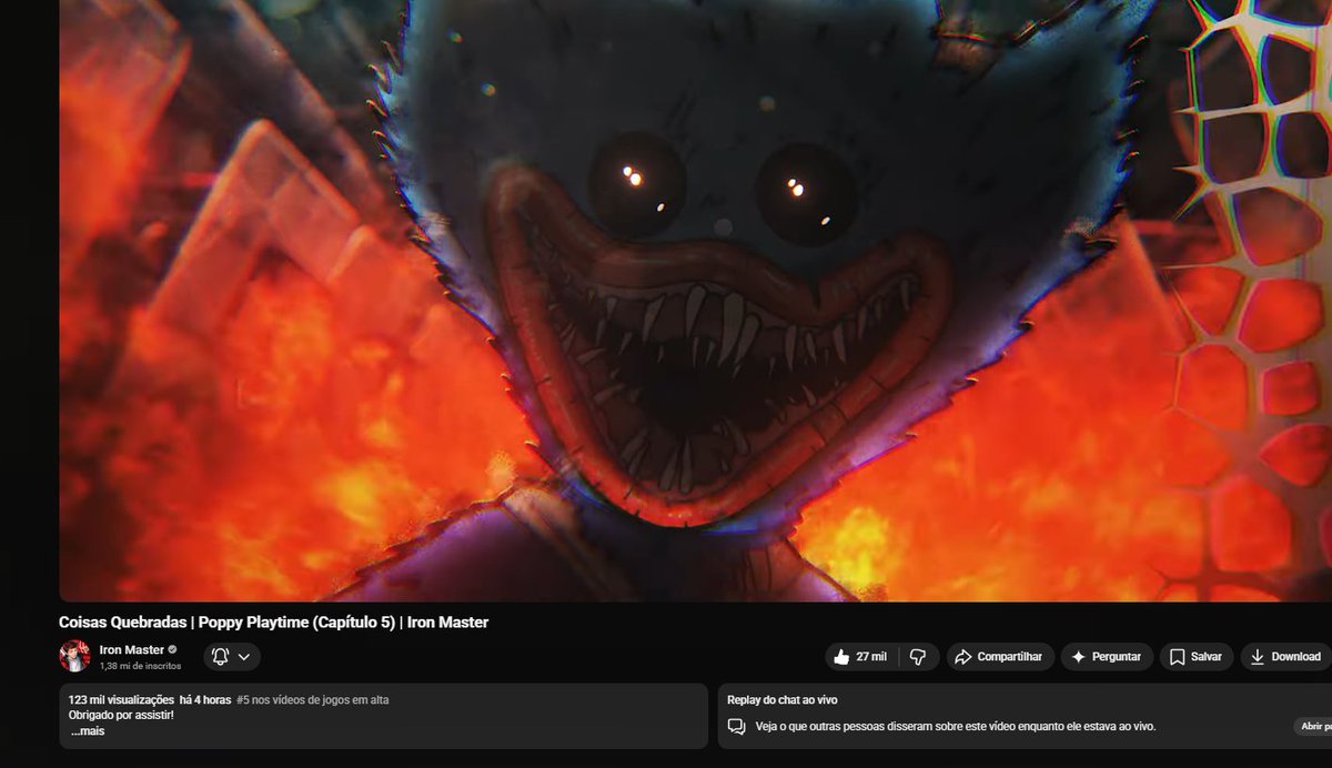 SEGUE O LÍDER! 🔥
"Coisas Quebradas" do <a href="/IronMasterProd/">Iron Master #NaTrack #UCRM</a>, lançada a menos de 5 horas, já superou a marca de 100 mil visualizações e está no em alta!