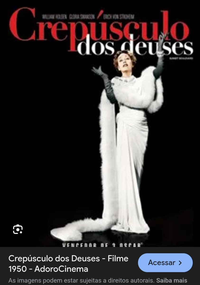 Tem um filme contra o filme falado nos cinemas chamado Crepúsculo dos Deuses. Pode ter alguma conexão distante. 🤷🏻‍♀️