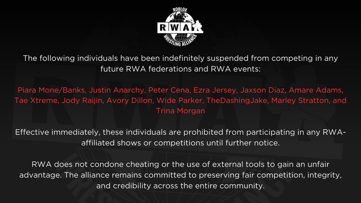 Roblox Wrestling Alliance tweet media